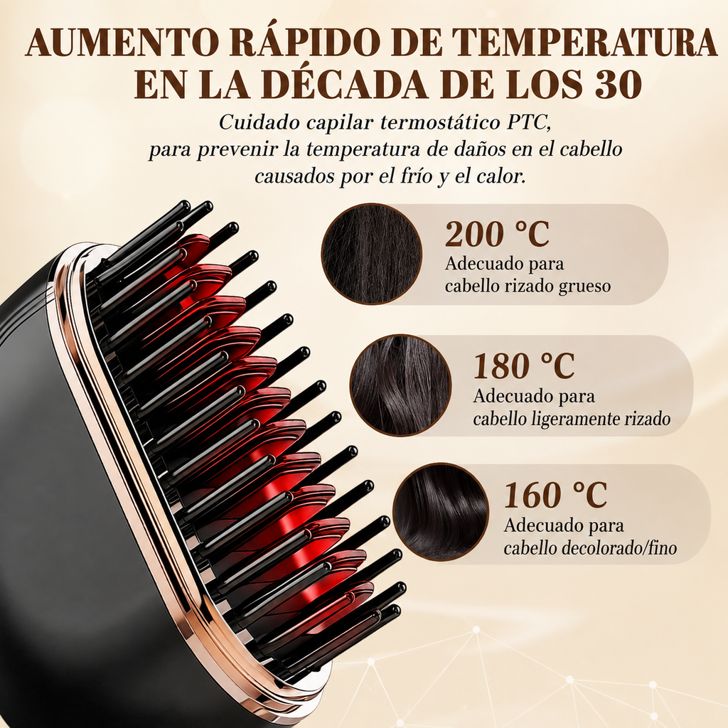 LissGo™ Cepillo Alisador Portátil