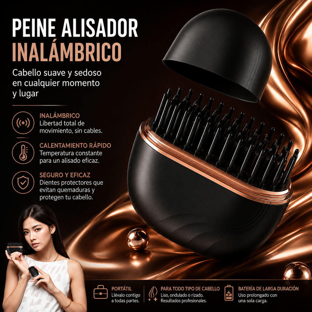 LissGo™ Cepillo Alisador Portátil